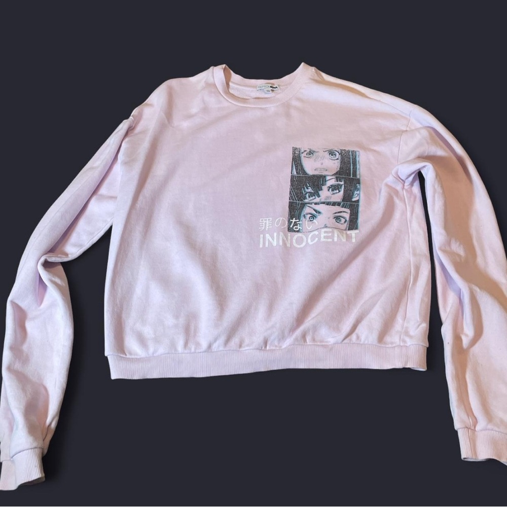 Anime lilac women's sweatshirts